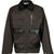 DECKARD COTTON GABARDINE X LEATHER DOUBLE FRONT JACKET / CHA
