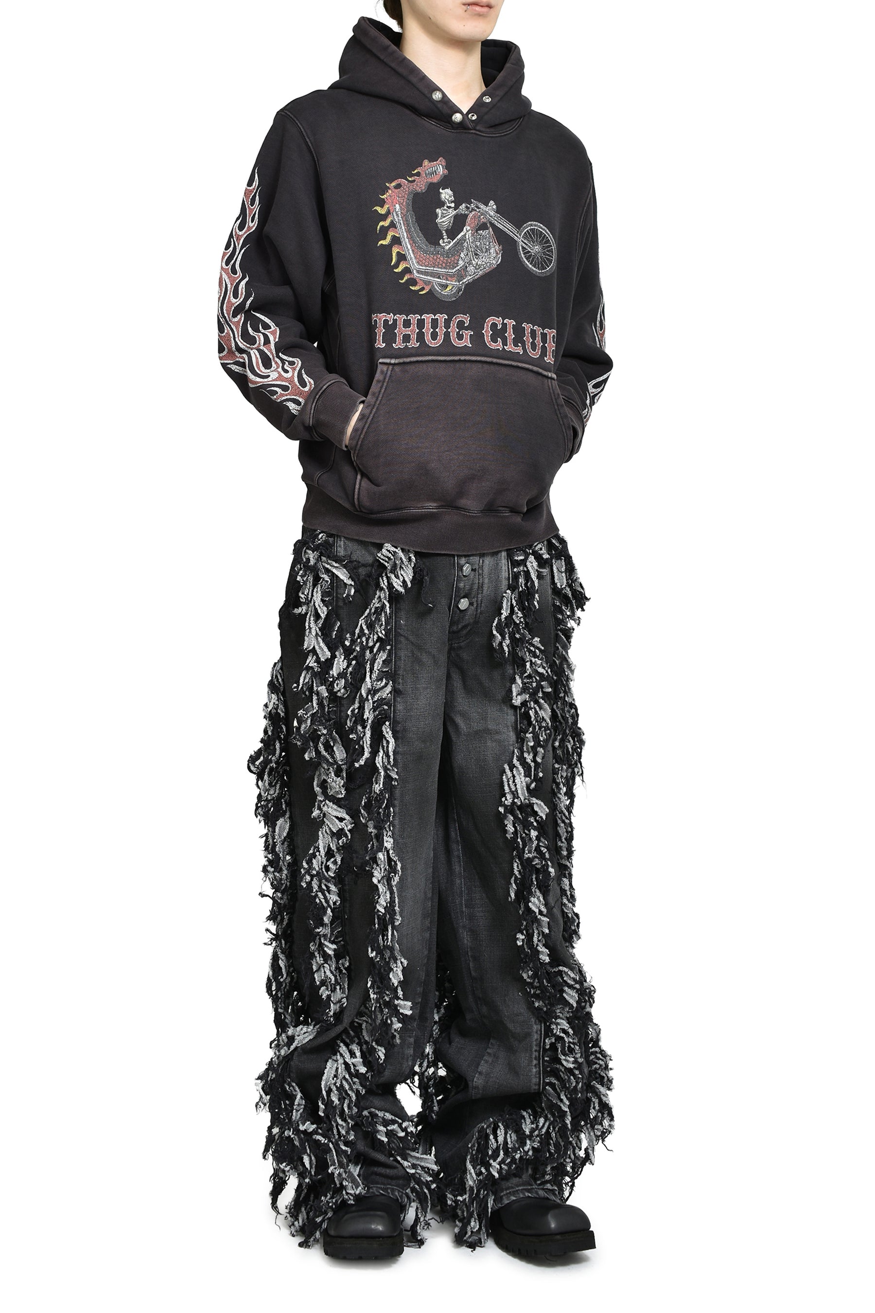 DRAGON CHOPPER HOODIE / BLACK 