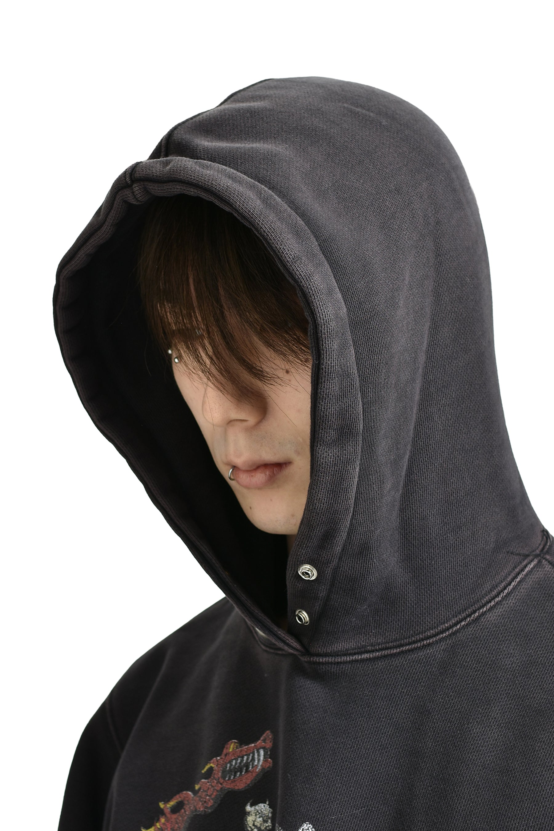 DRAGON CHOPPER HOODIE / BLACK 