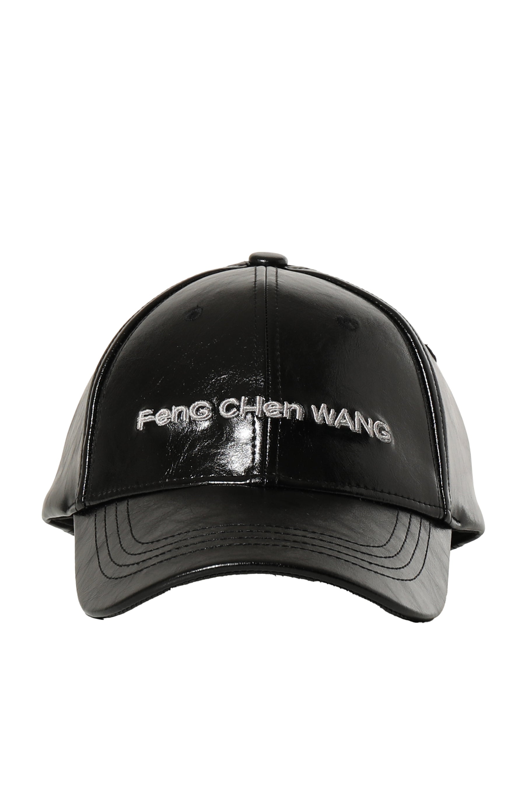 FenG CHen WANG フェン チェン ワン FW23 BLACK PU CAP / BLK -NUBIAN