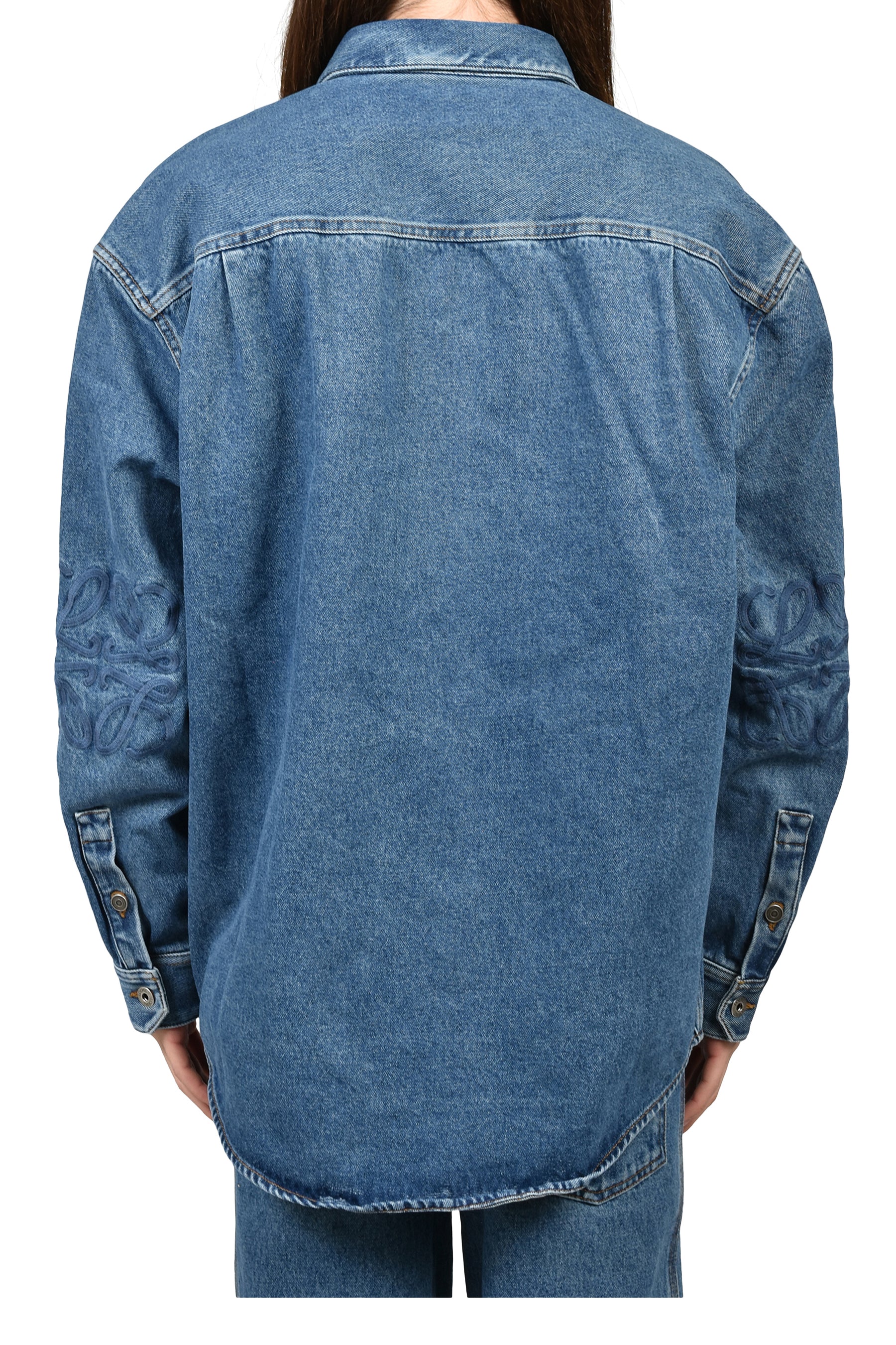 ANAGRAM OVERSHIRT / MID BLU DENIM