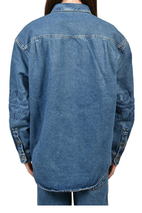 ANAGRAM OVERSHIRT / MID BLU DENIM