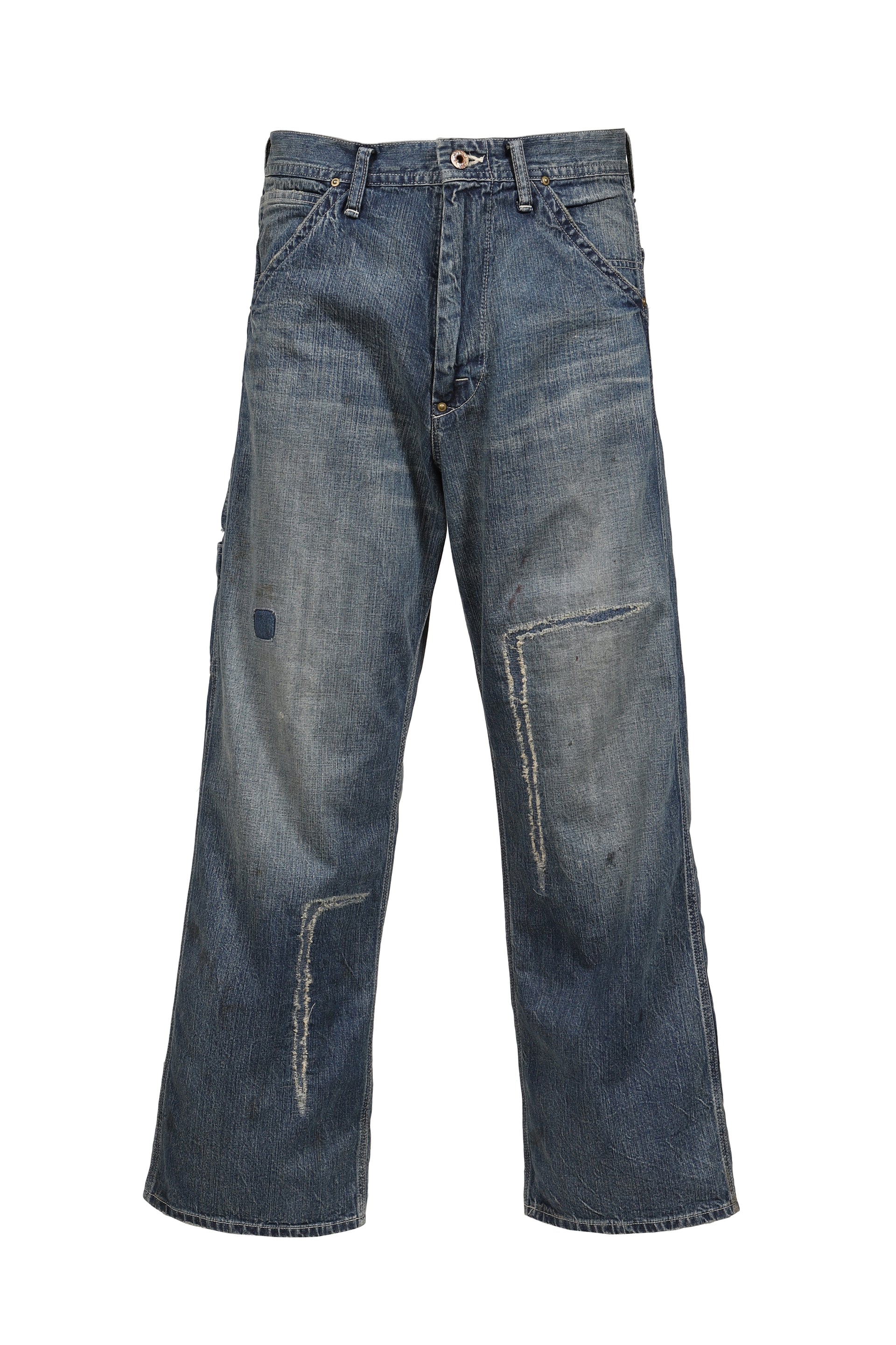 HERITAGE DENIM PAINTER PANTS AGED / IND