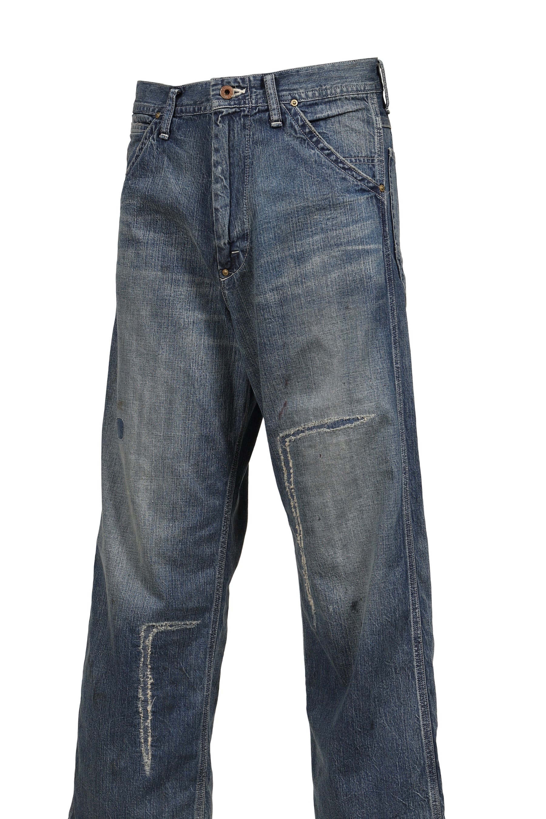 HERITAGE DENIM PAINTER PANTS AGED / IND