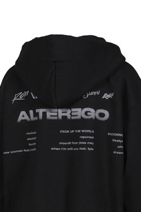 LISA ALTER EGO MERCHANDISE ALBUM ZIPUP HOODIE / BLK - NUBIAN