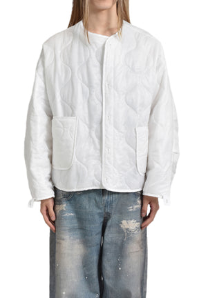 BONDAGE CROSS FISHTAIL PARKA / WHT