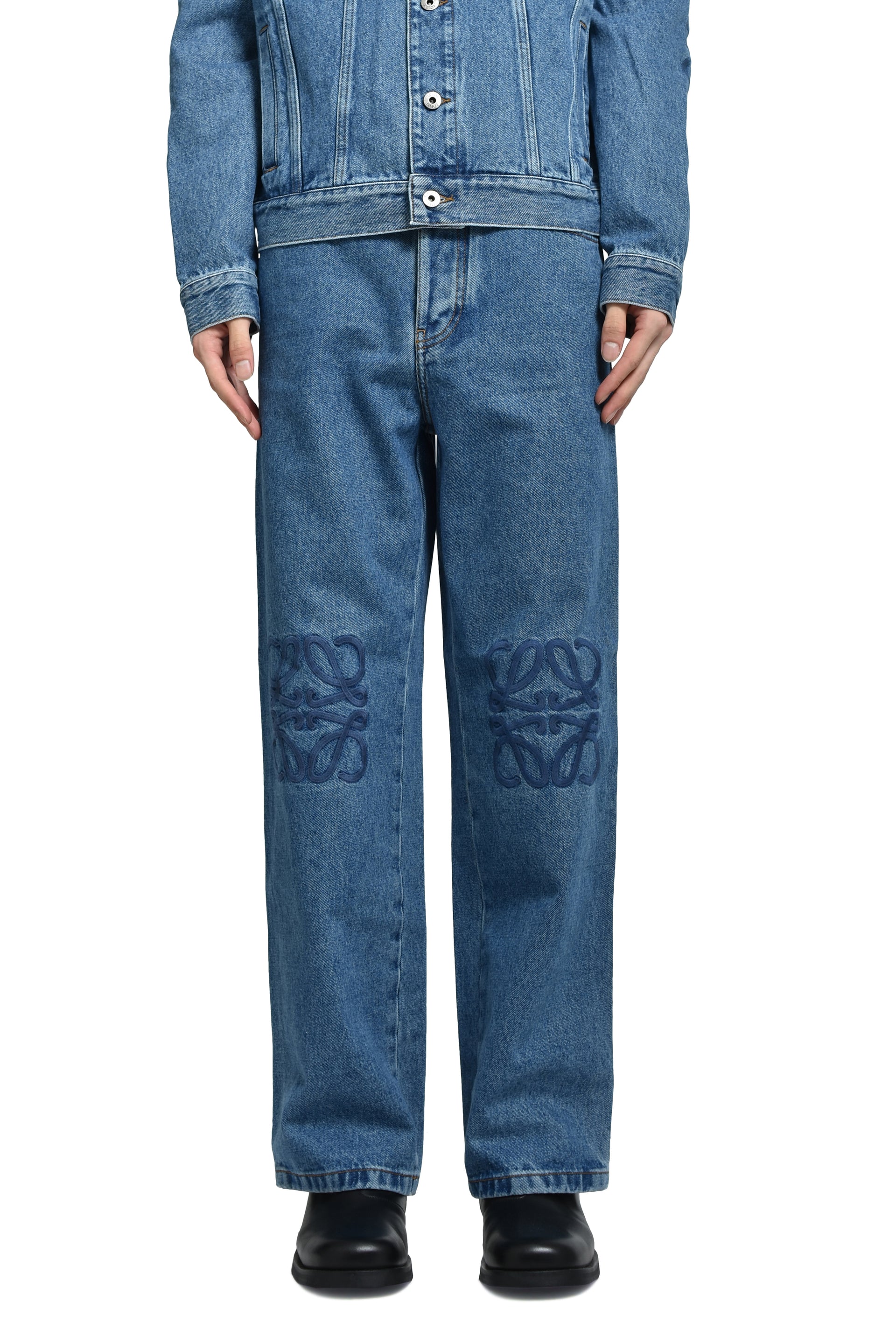 ANAGRAM BAGGY JEANS AF / MID BLUE DENIM