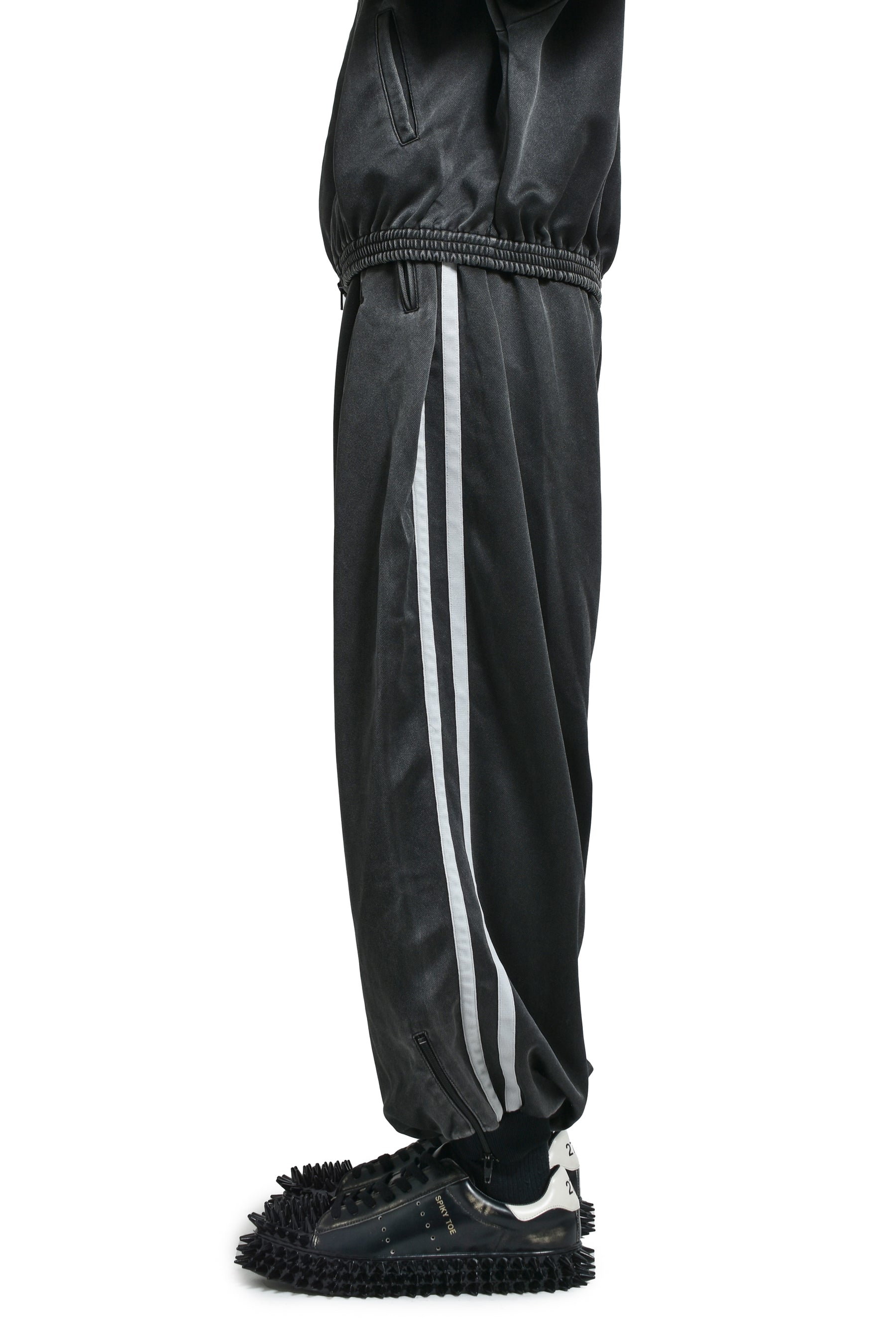FADED BLACK TRACK PANTS / GRY