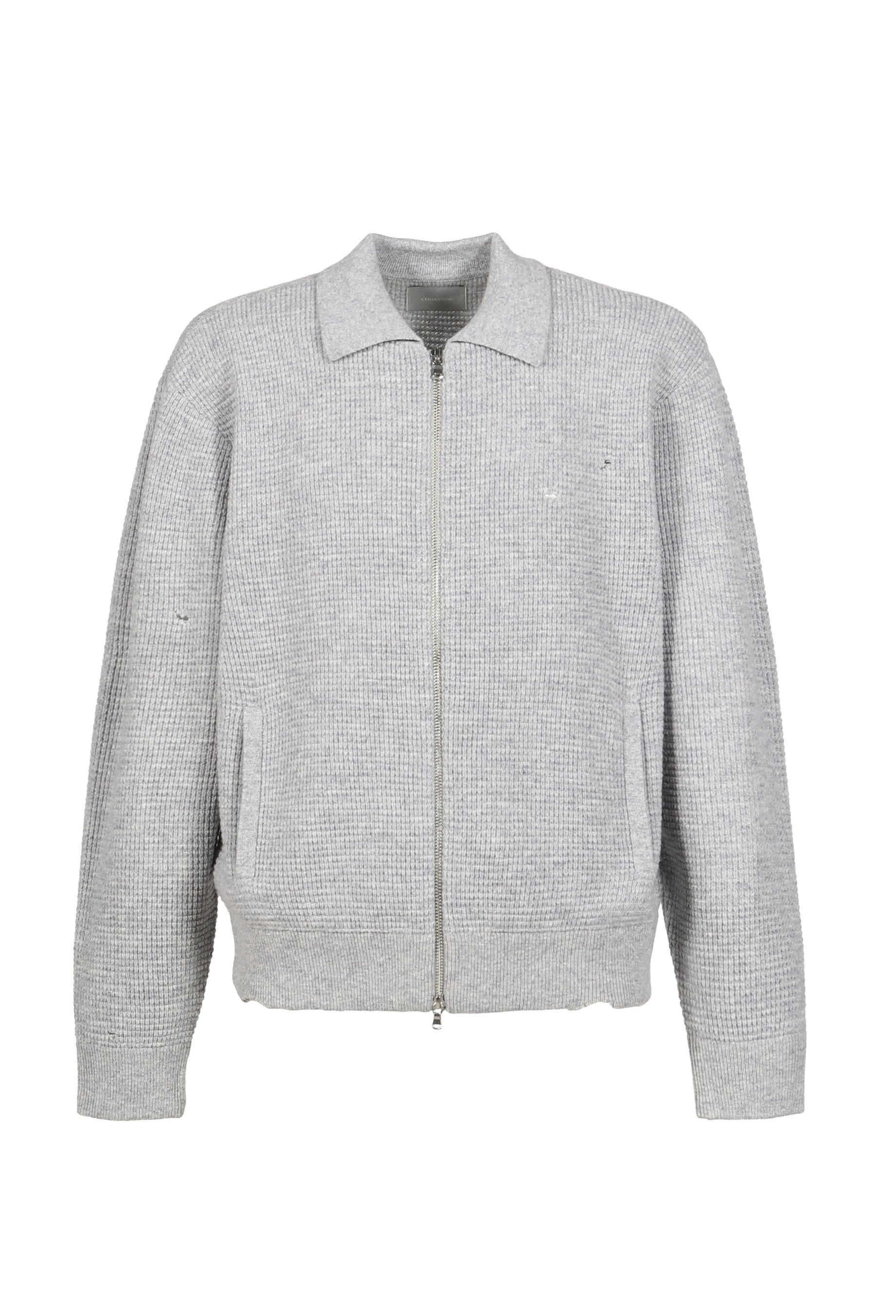 CITIES' ZIP CARDIGAN / FOG GRY