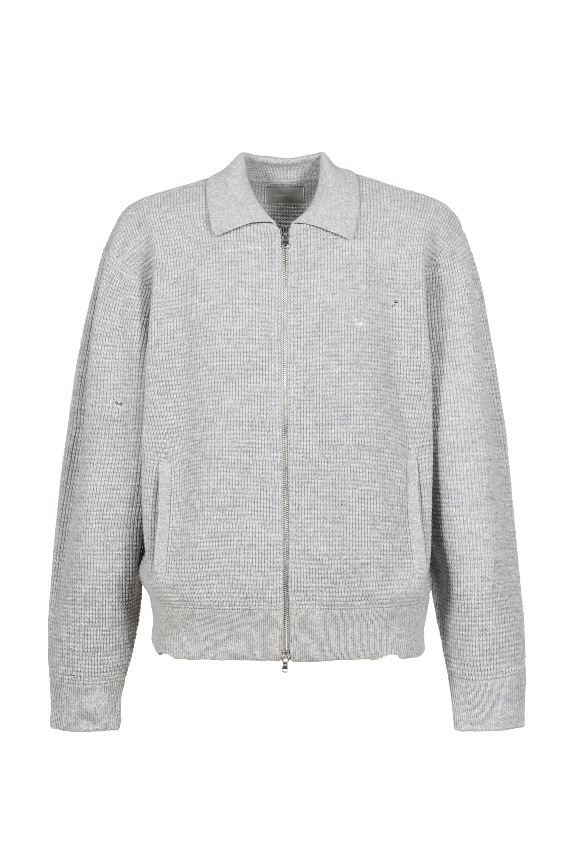 CITIES' ZIP CARDIGAN / FOG GRY