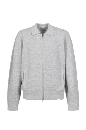 CITIES' ZIP CARDIGAN / FOG GRY