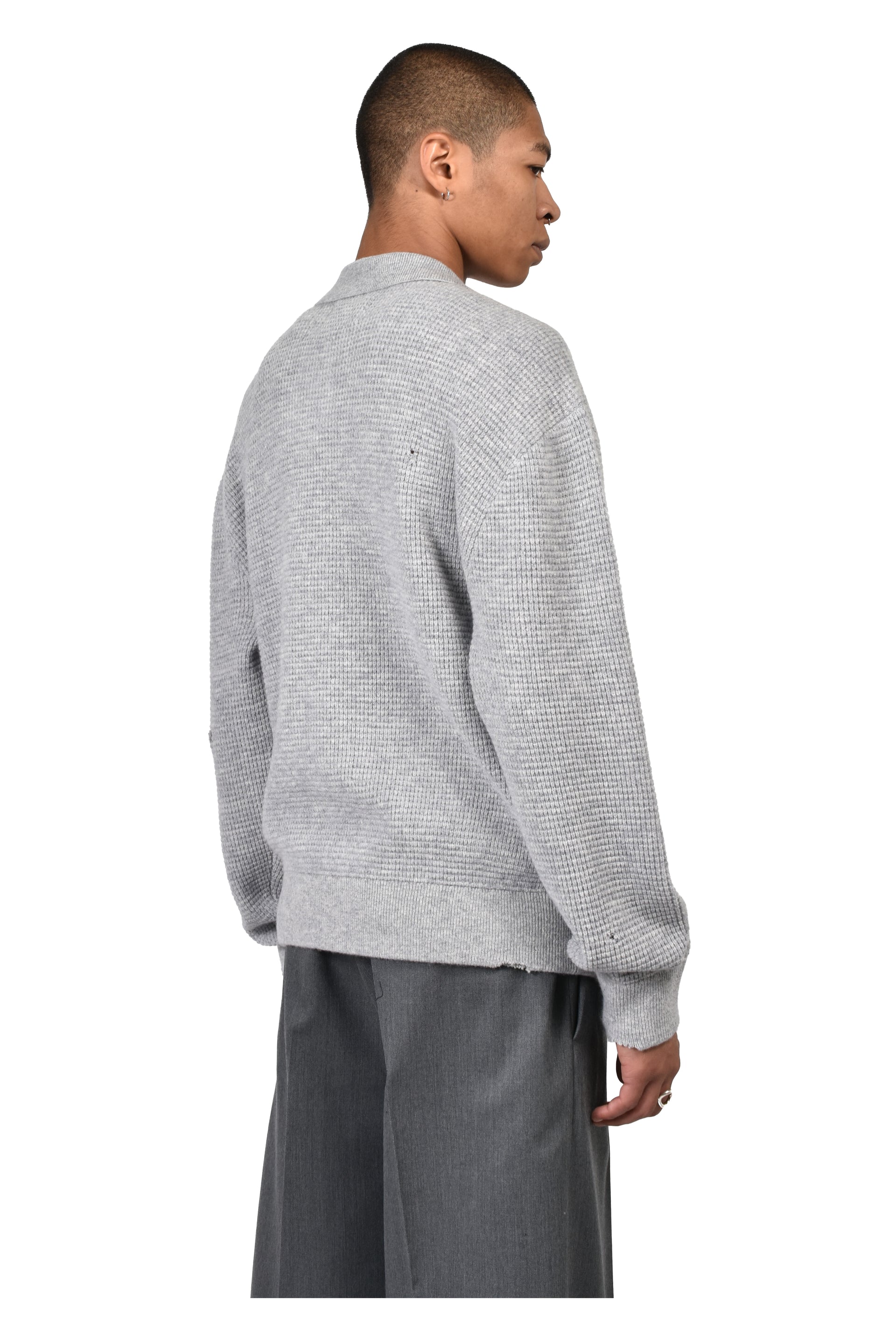 CITIES' ZIP CARDIGAN / FOG GRY