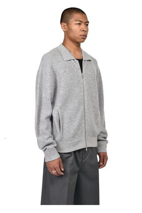 CITIES' ZIP CARDIGAN / FOG GRY