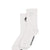 MOON LOGO KNIT ANKLE SOCKS / WHT 