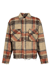 DISTRESSED CHECK SHIRTS / RED