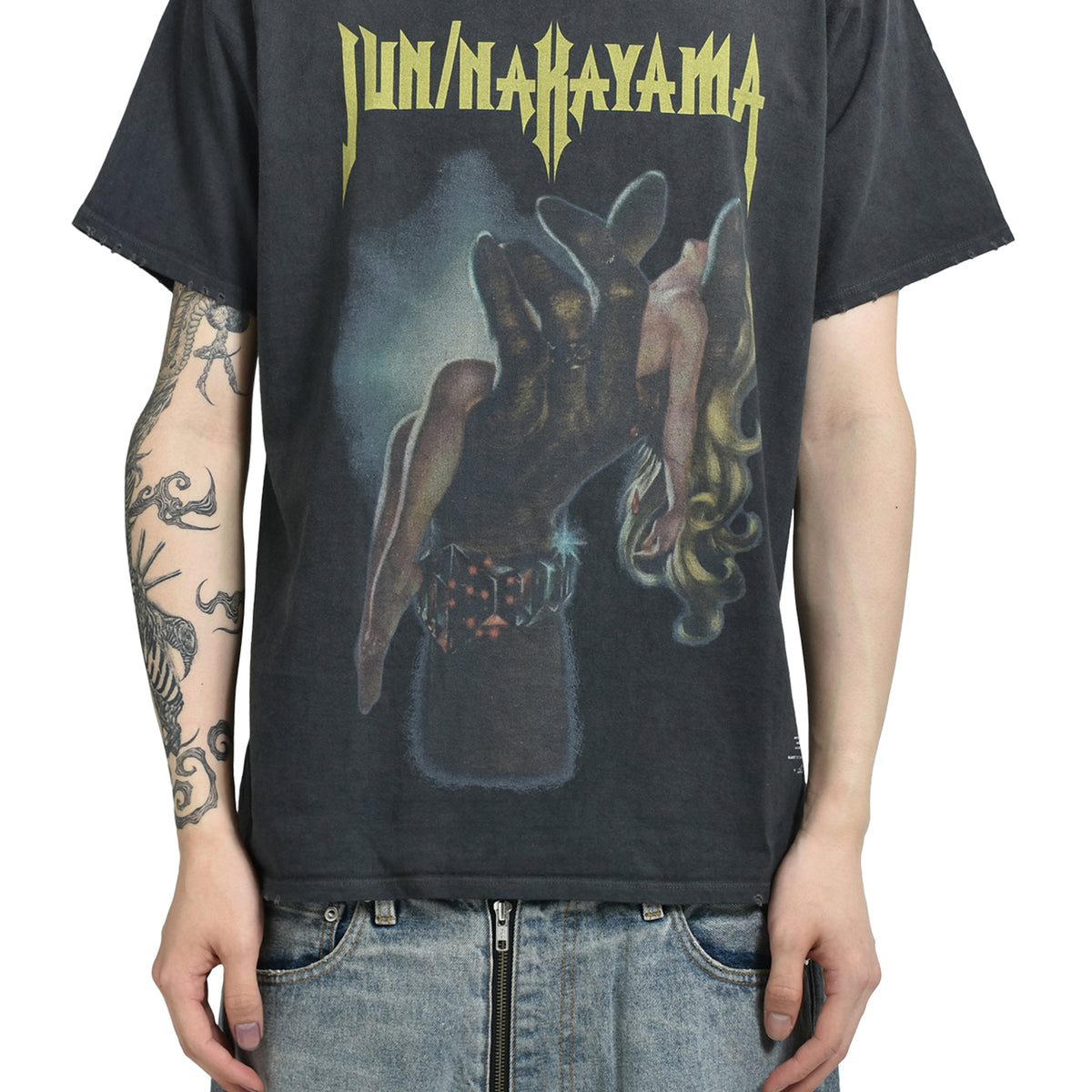 JUN/NAKAYAMA SS25 MAKE LOVE T-SHIRT / BLK - NUBIAN