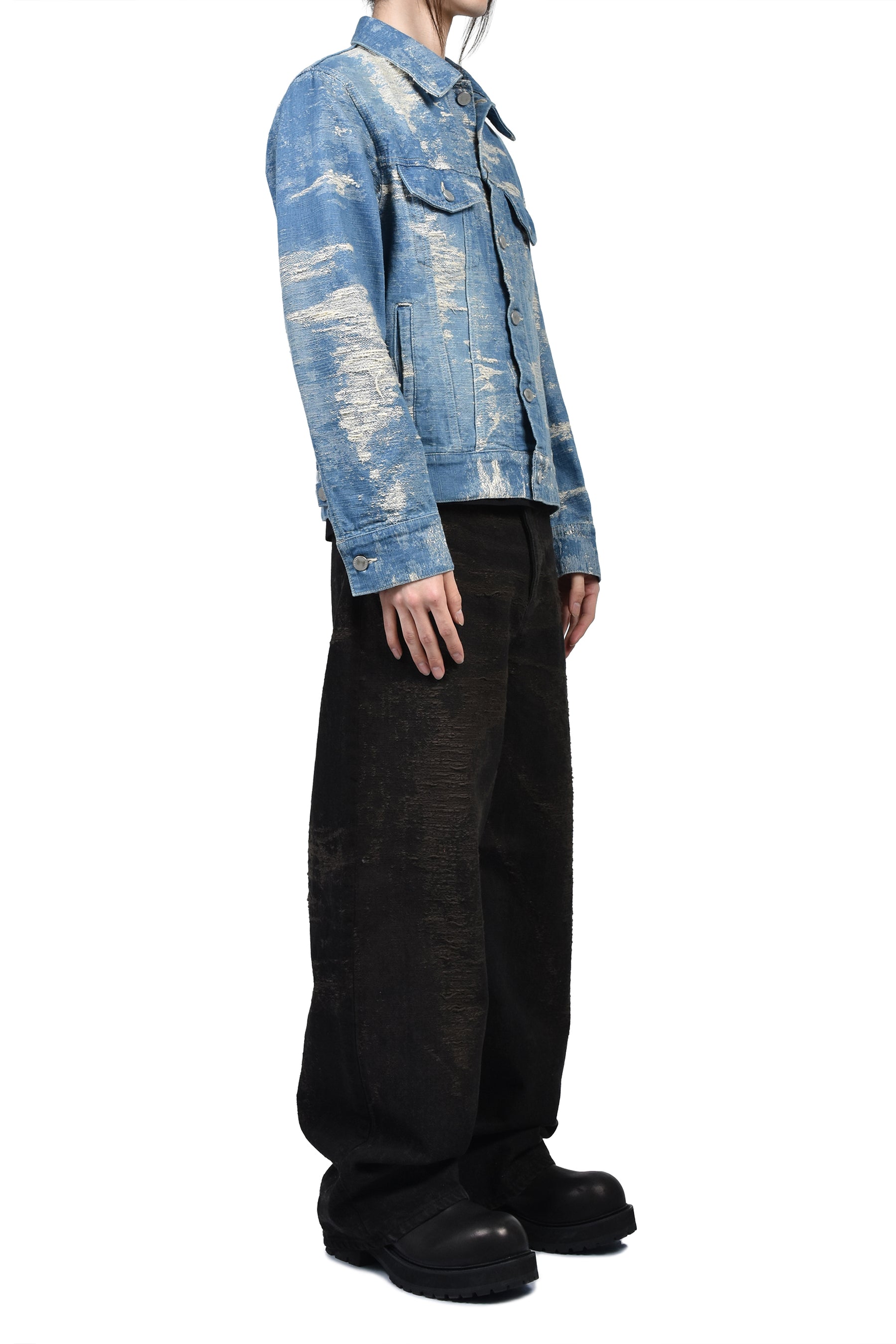 TAAKK 3RD TYPE DENIM JACKET / INDIGO BLEACH