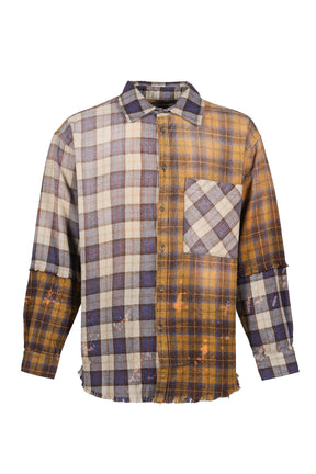 PATCHWORK LOGO FLANNEL / BRW MULTI 