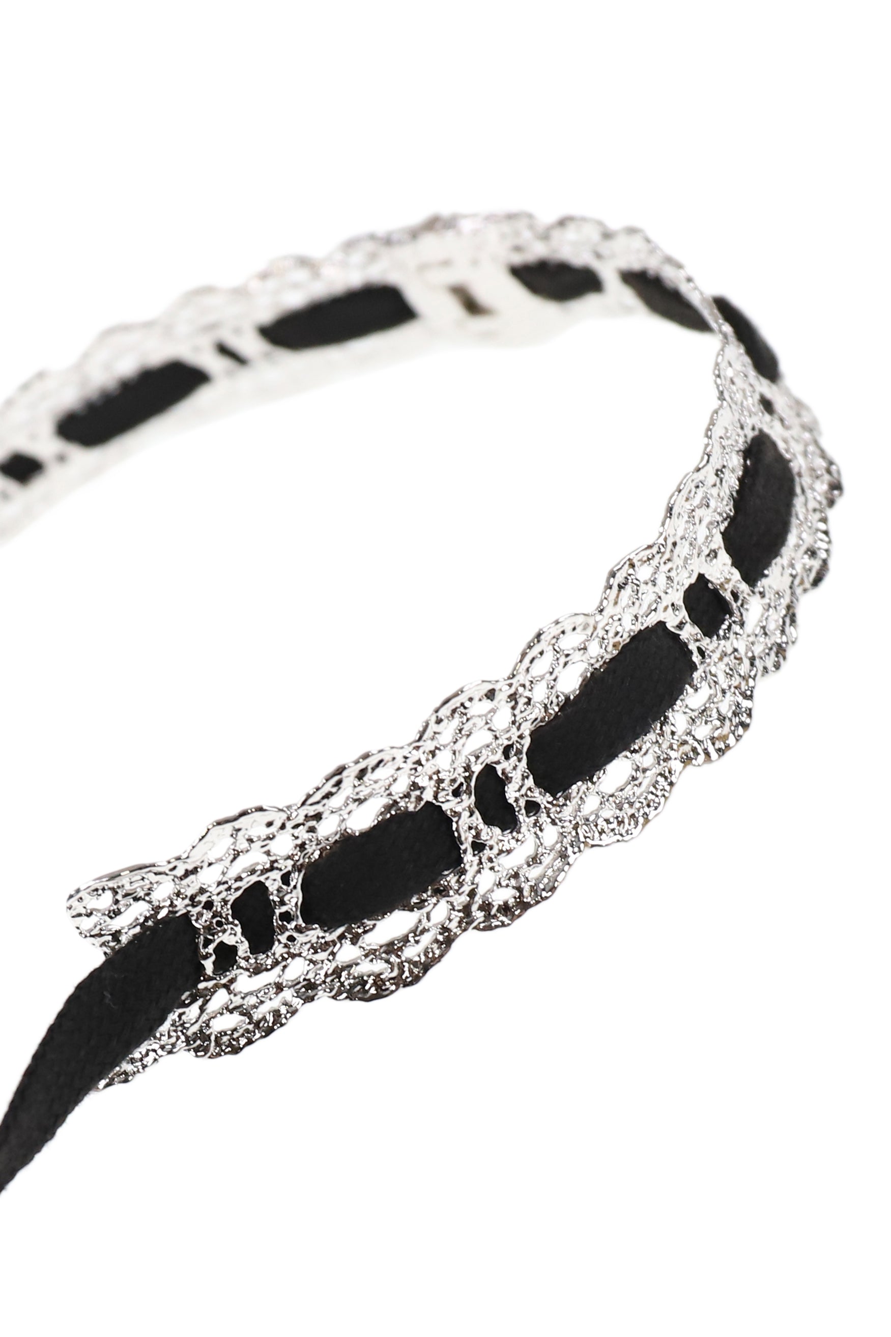 BRAIDED LACE CHOCKER / BLK