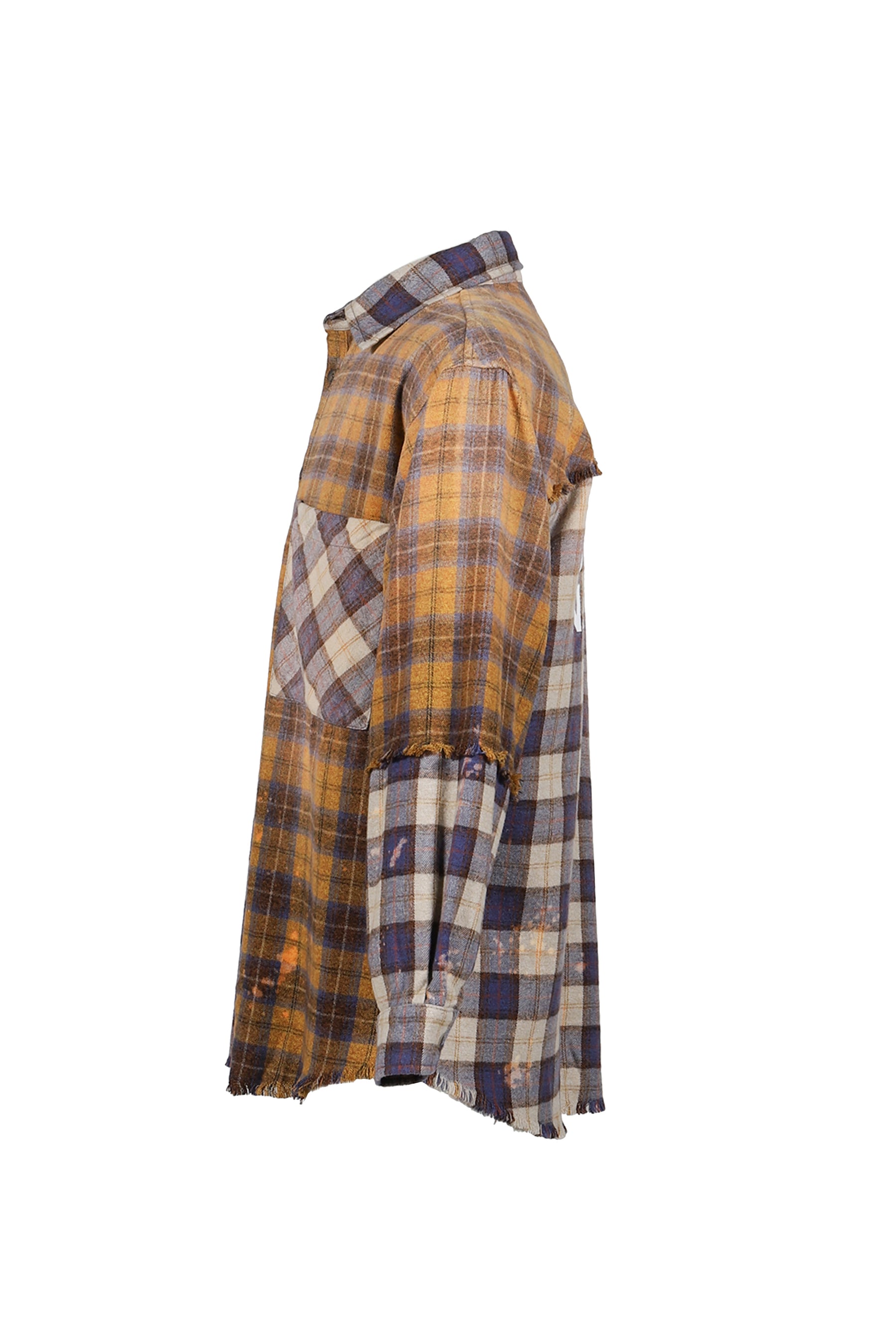 PATCHWORK LOGO FLANNEL / BRW MULTI 