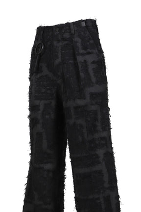 ADJUST WIDE TROUSERS(DUST CHECK) / CHA