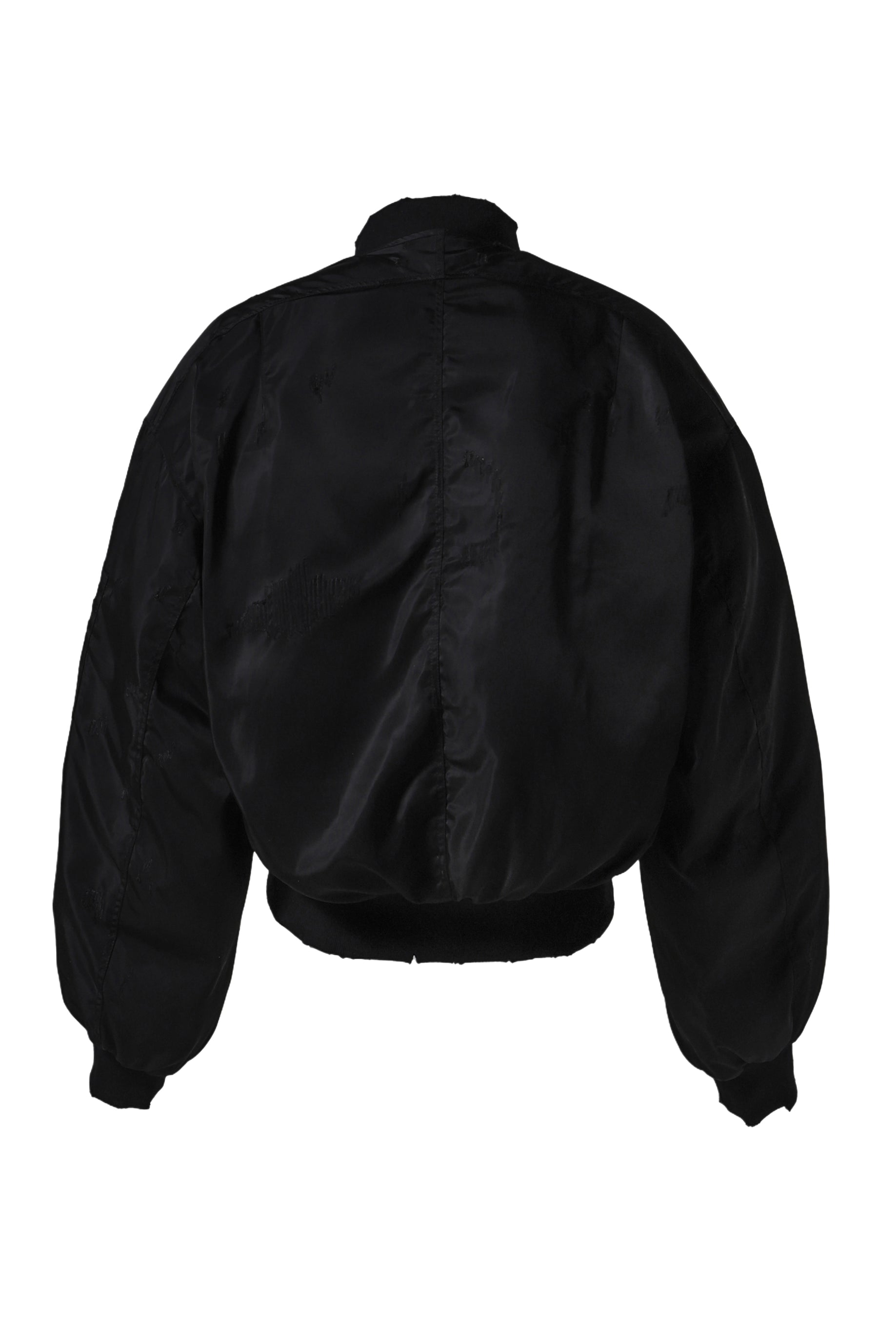 REVERSIBLE PUFFER BOMBER JACKET / BLK