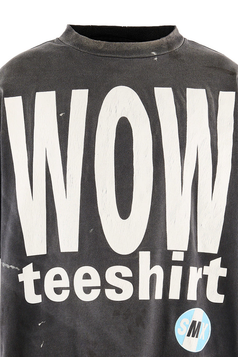 SS T-SHIRT/WOW / BLK