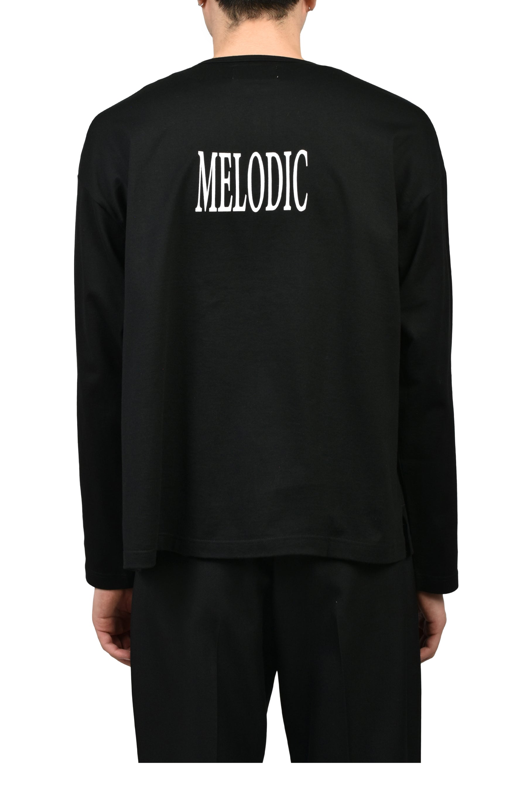 16 HENLEY LONG SLEEVE / BLK