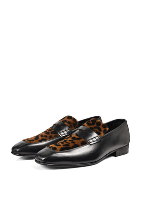 TAILORED LEATHER LOAFERS (20TH EXCLUSIVE) / CHEETAH