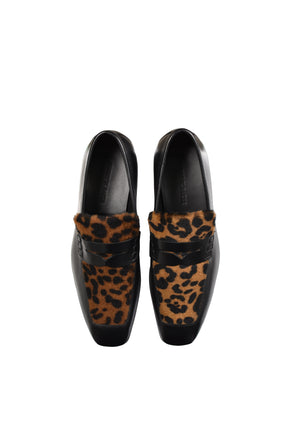 TAILORED LEATHER LOAFERS (20TH EXCLUSIVE) / CHEETAH