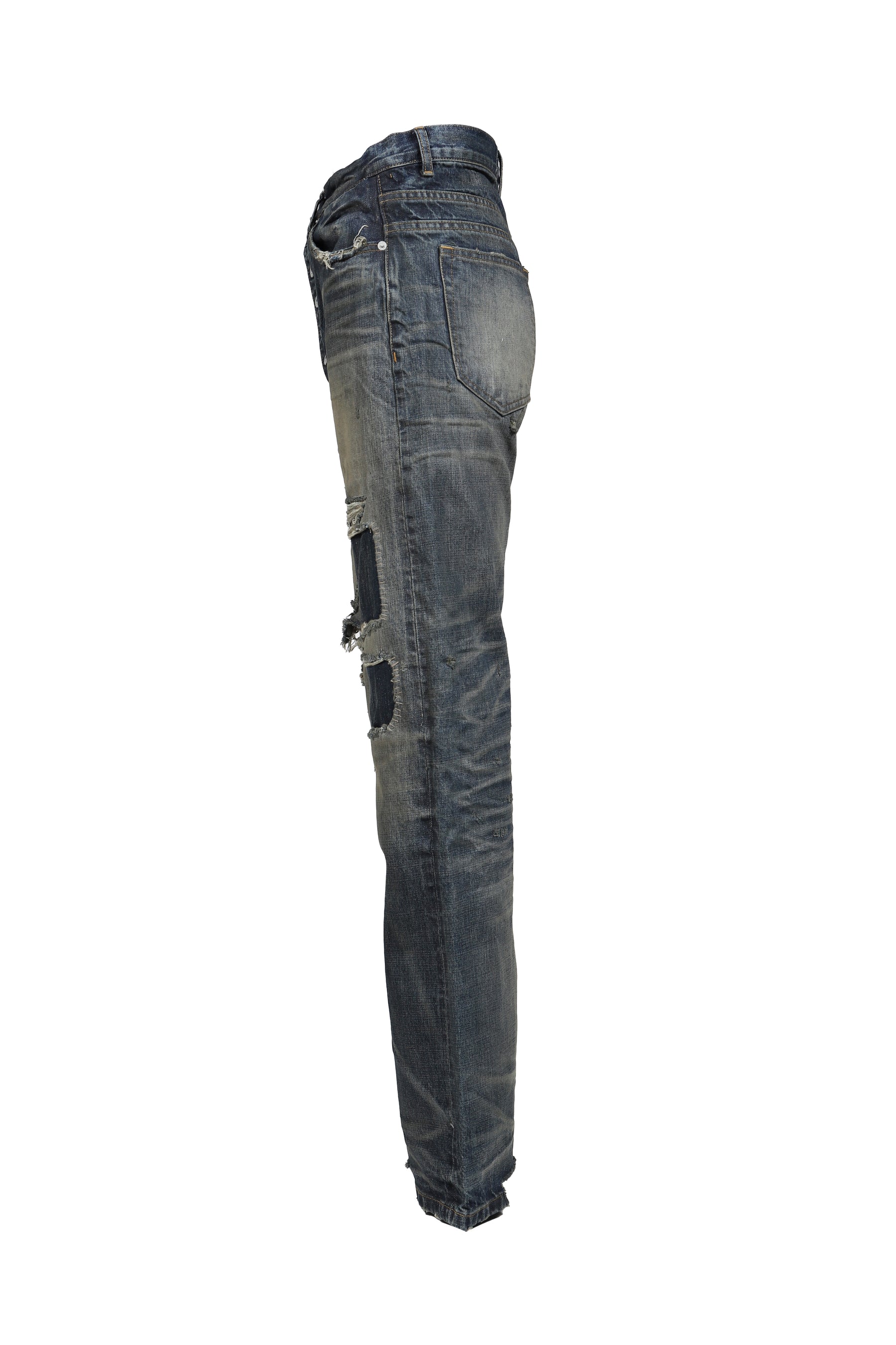 DENIM SELVEDGE BOOTCUT USED / BLU