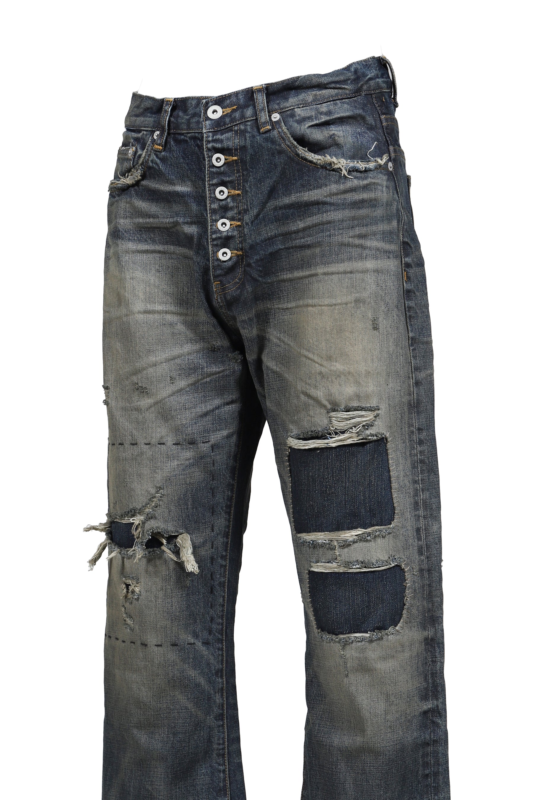 DENIM SELVEDGE BOOTCUT USED / BLU
