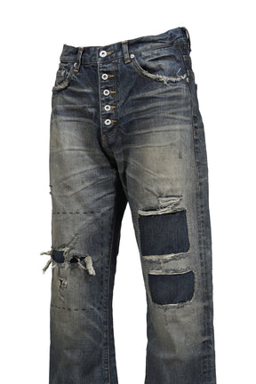 DENIM SELVEDGE BOOTCUT USED / BLU