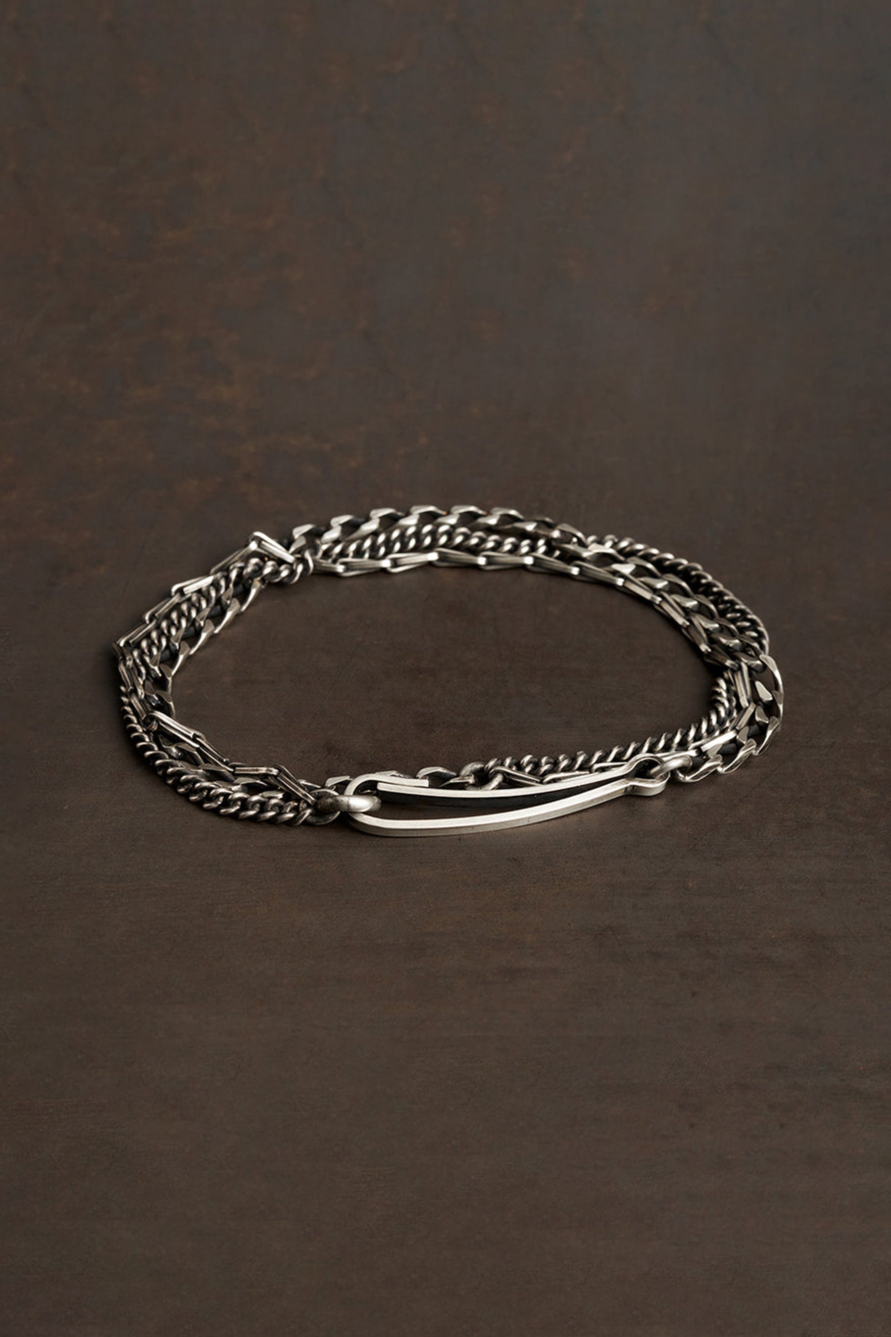 BRACELET SNAPLINK CHAINS / SIL