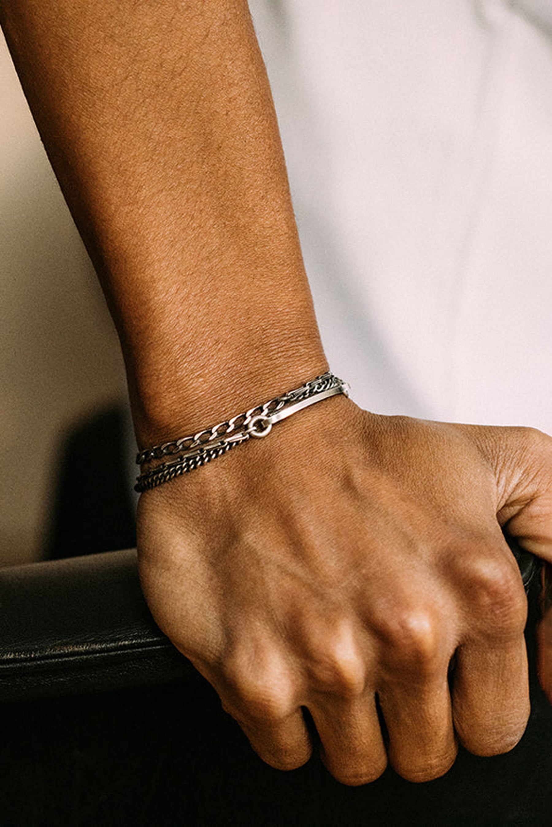 BRACELET SNAPLINK CHAINS / SIL