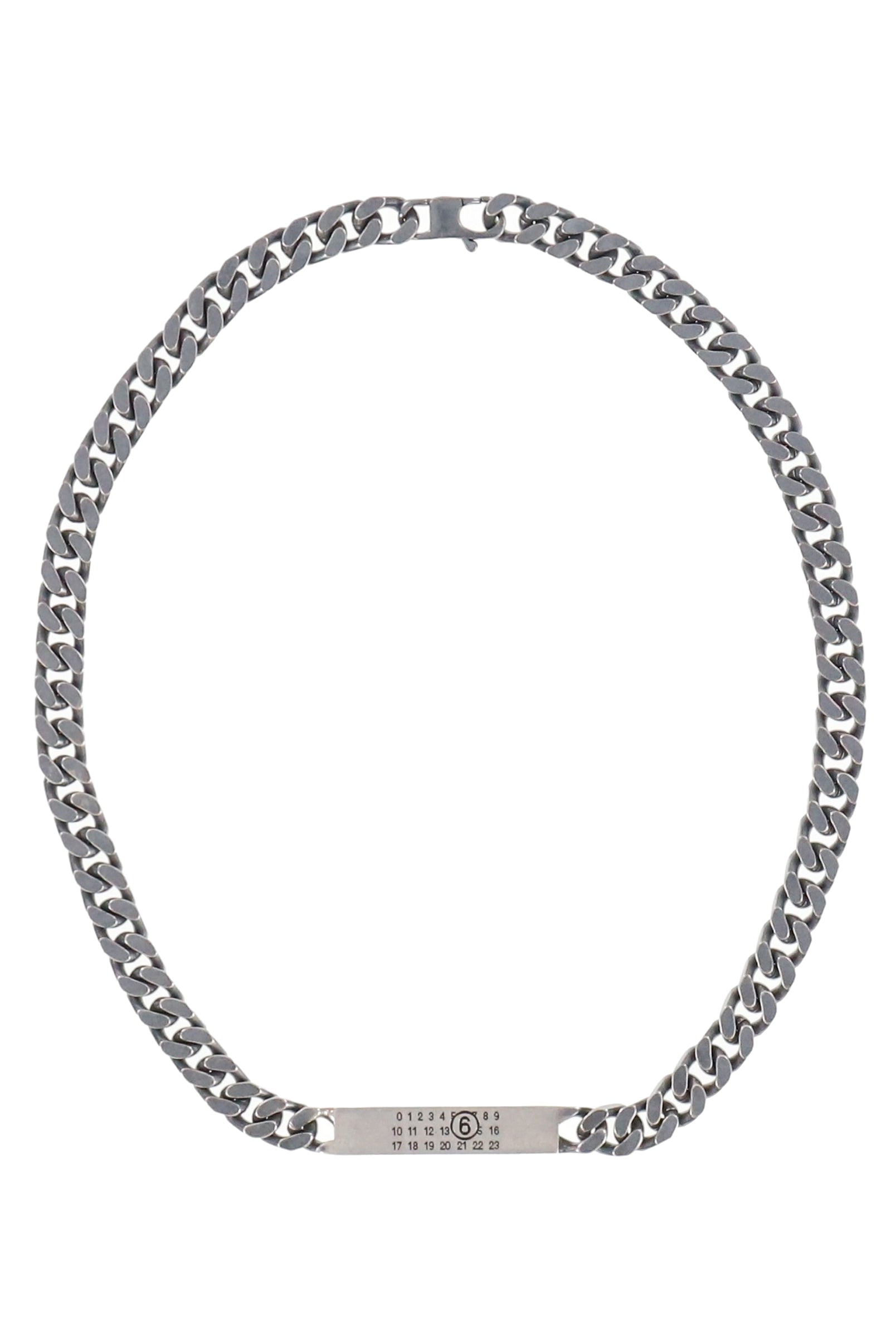 MINIMAL LOGO ID TAG CURB NECKLACE / BRUNITO
