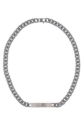 MINIMAL LOGO ID TAG CURB NECKLACE / BRUNITO