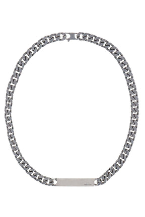 MINIMAL LOGO ID TAG CURB NECKLACE / BRUNITO