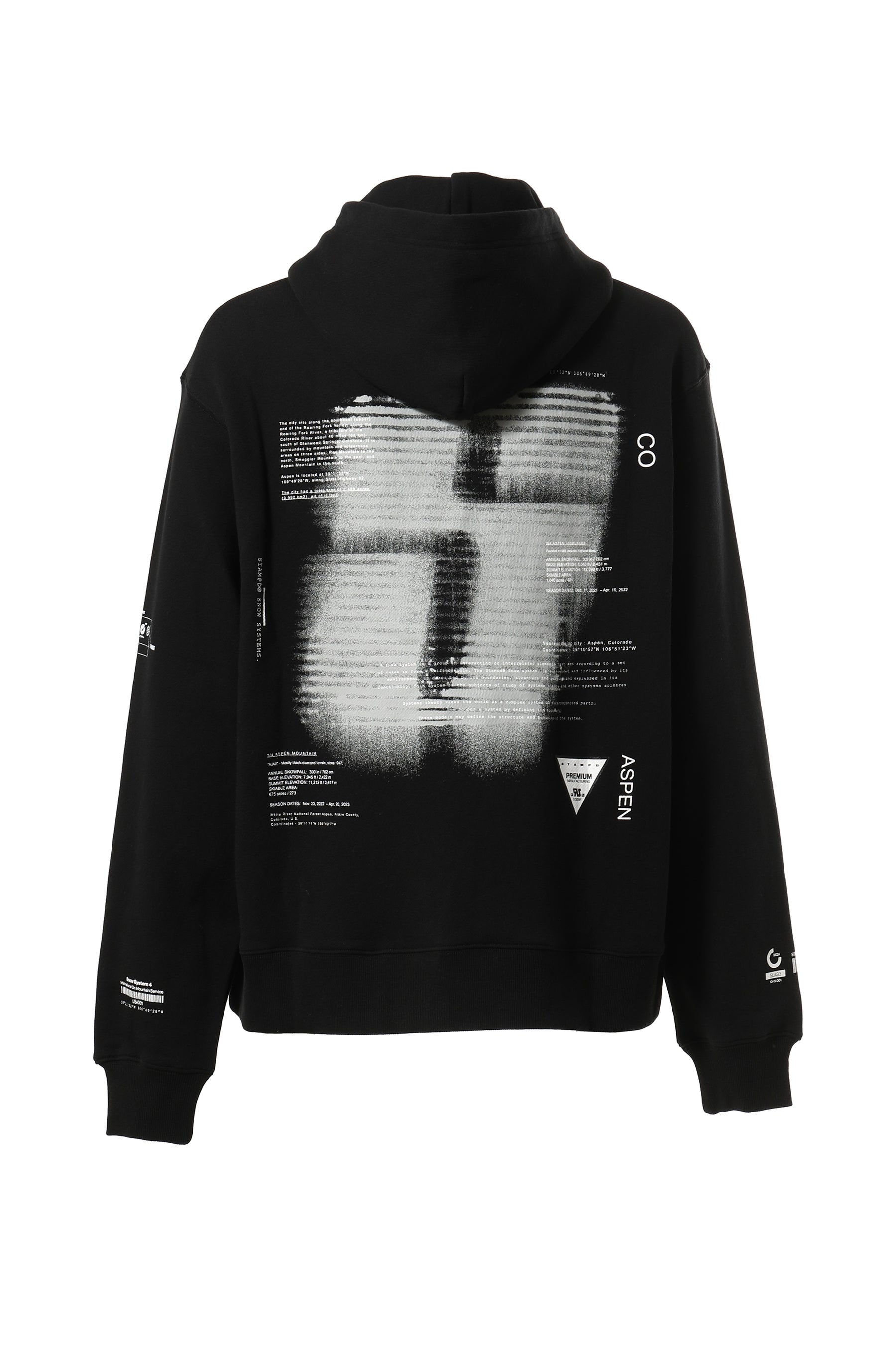 STAMPD FW23 ASPEN TRANSIT HOODIE / BLK -NUBIAN