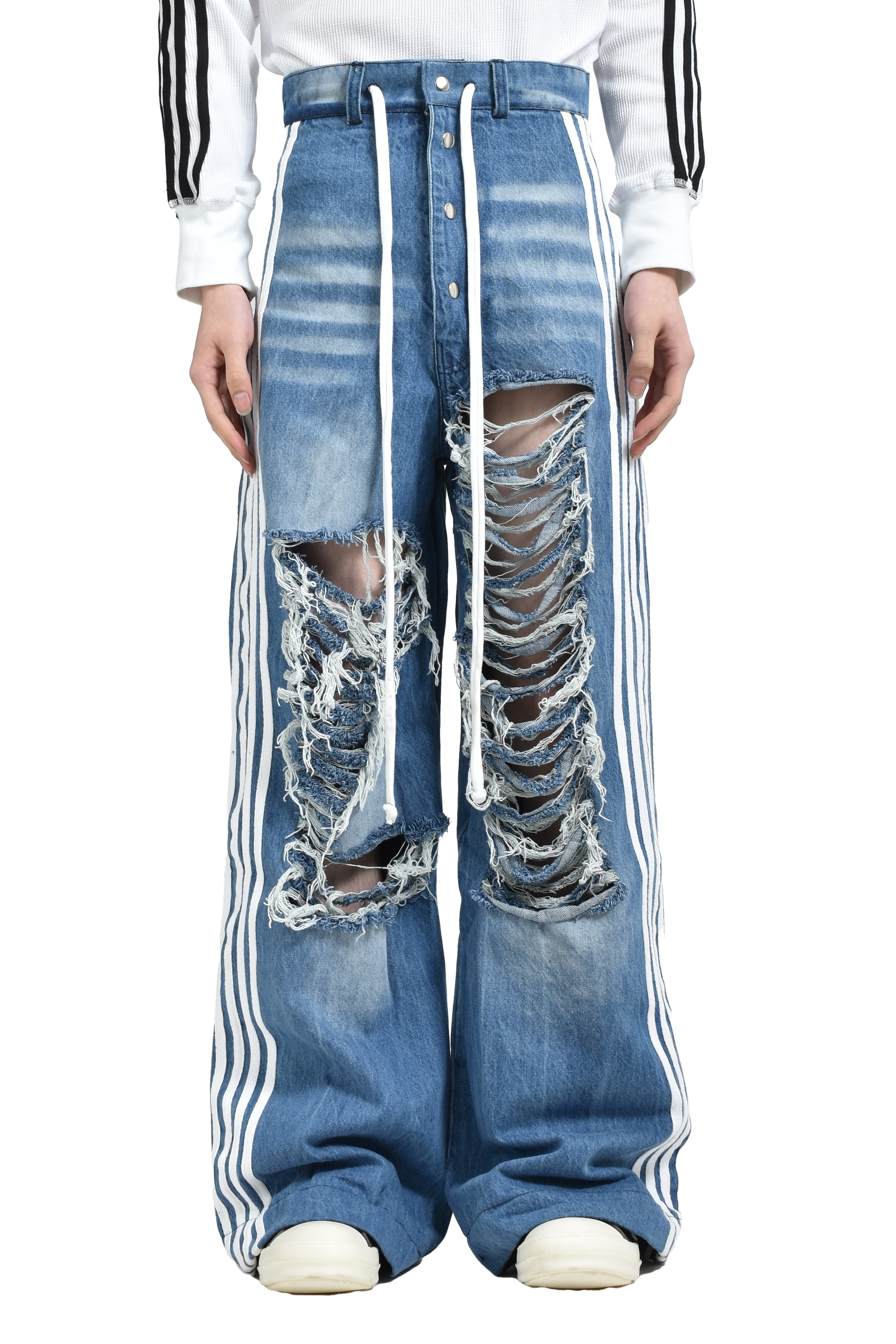 YORI SPORT 5 STRIPE DENIM / LIGHT WASH