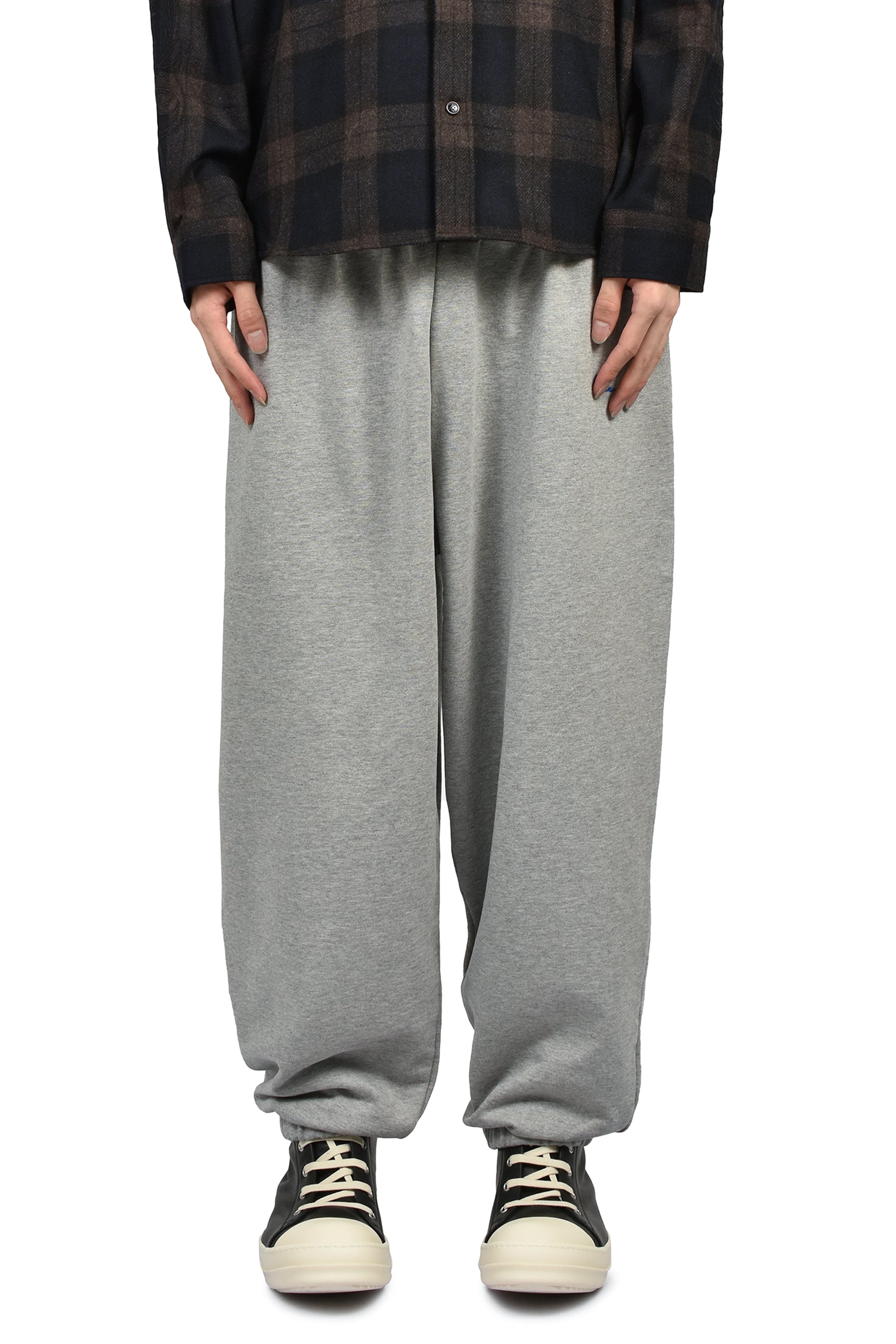 ATHLETIC LOGO ELASTIC SWEATPANTS / GRY MELANGE