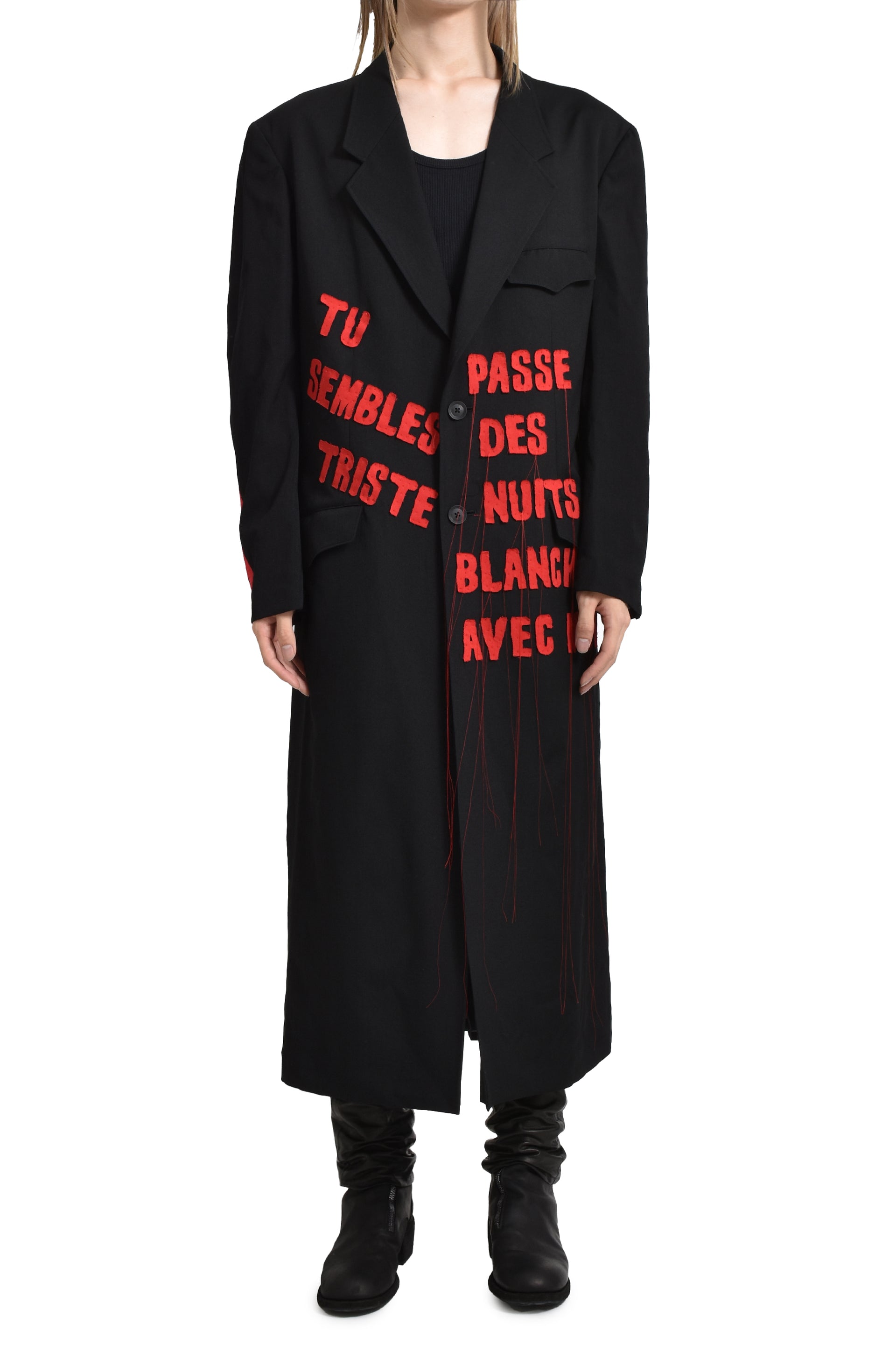 Yohji Yamamoto HO-J26-120-1A24 / BLK RED