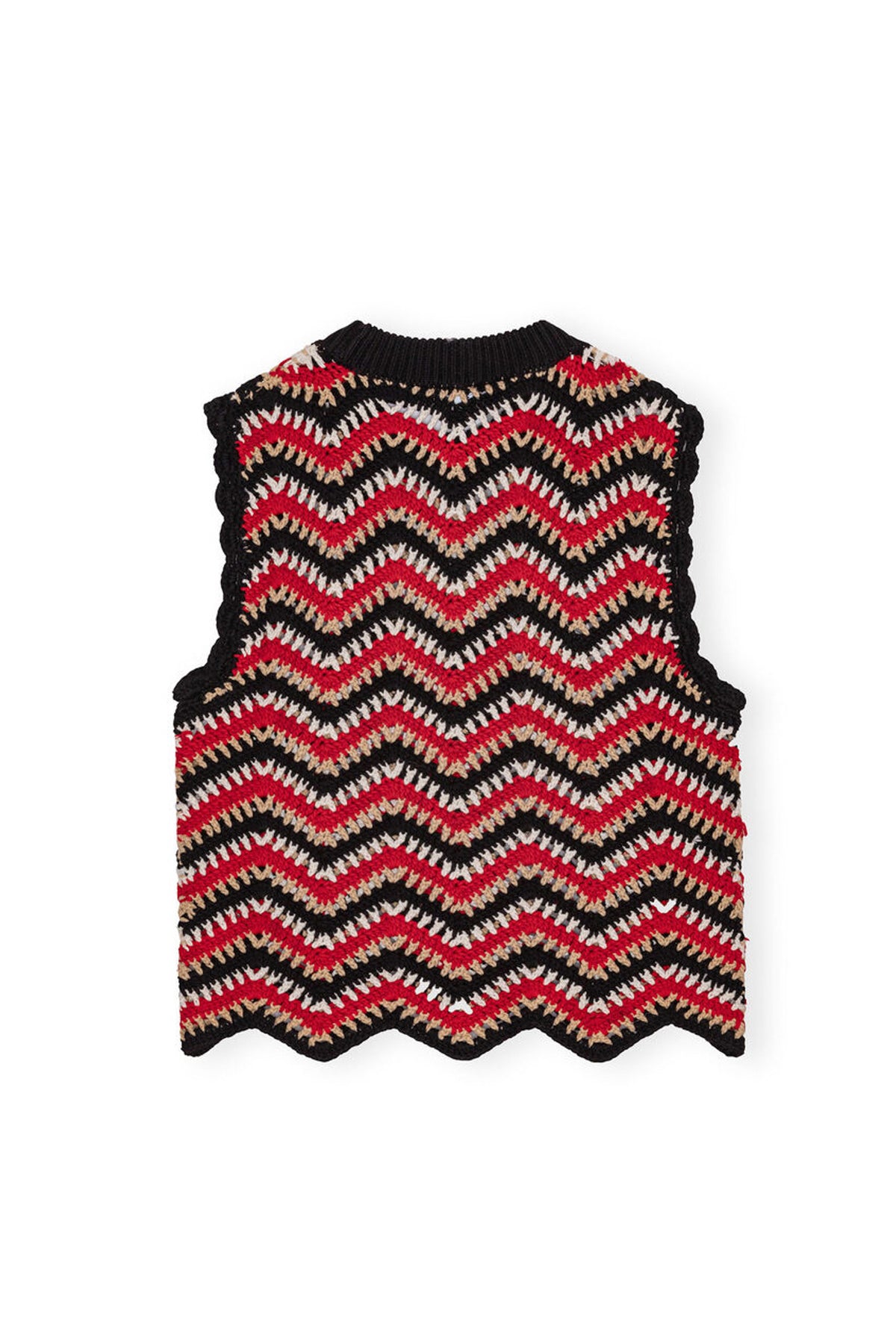 HARLEQUIN WOOL KNIT VEST / GRY