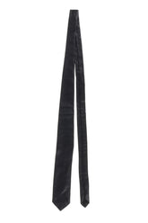LEATHER CLASSIC TIE / BLK