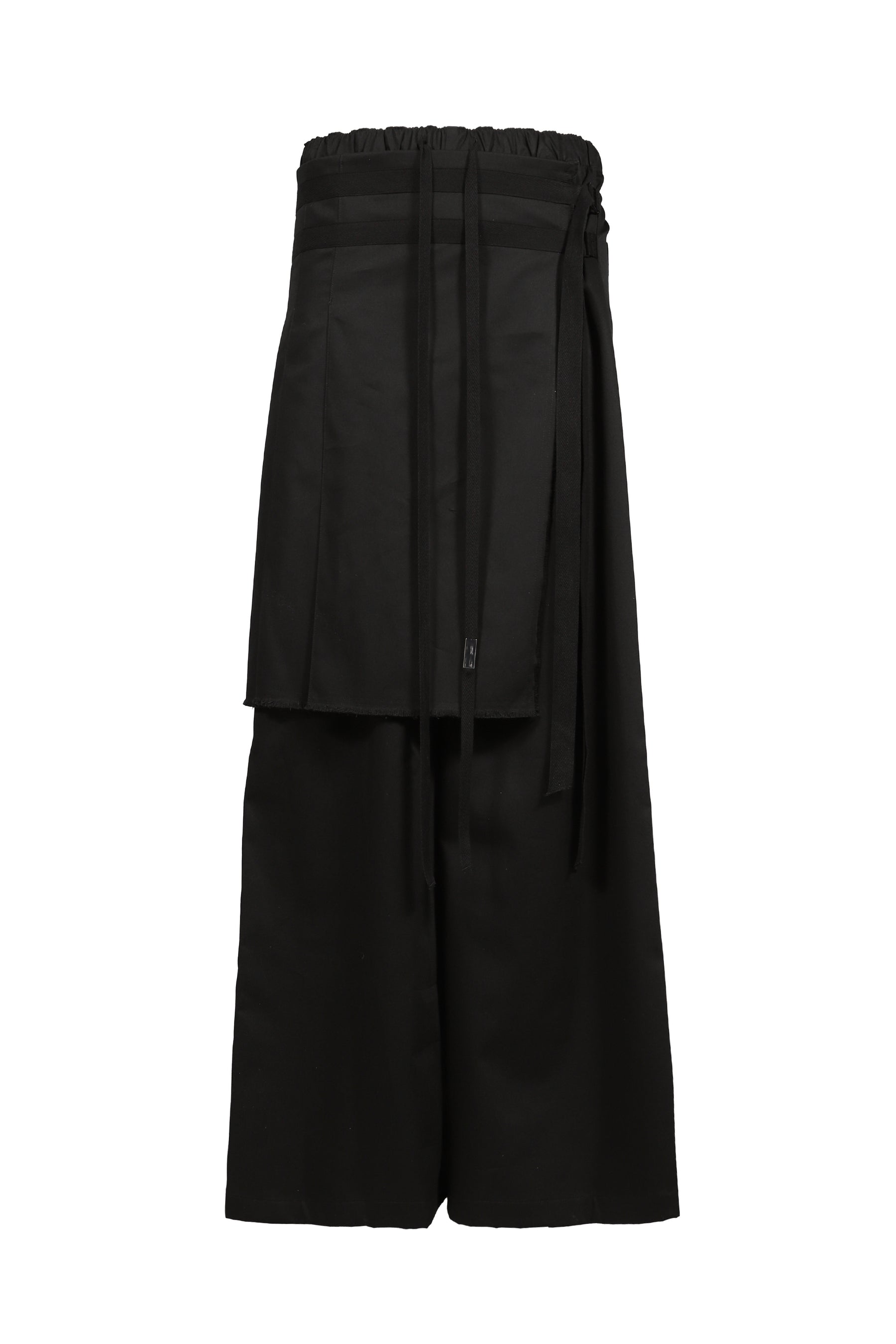 MARKE COMFORT LOUNGE PANTS WITH BELTED APRON / BLK