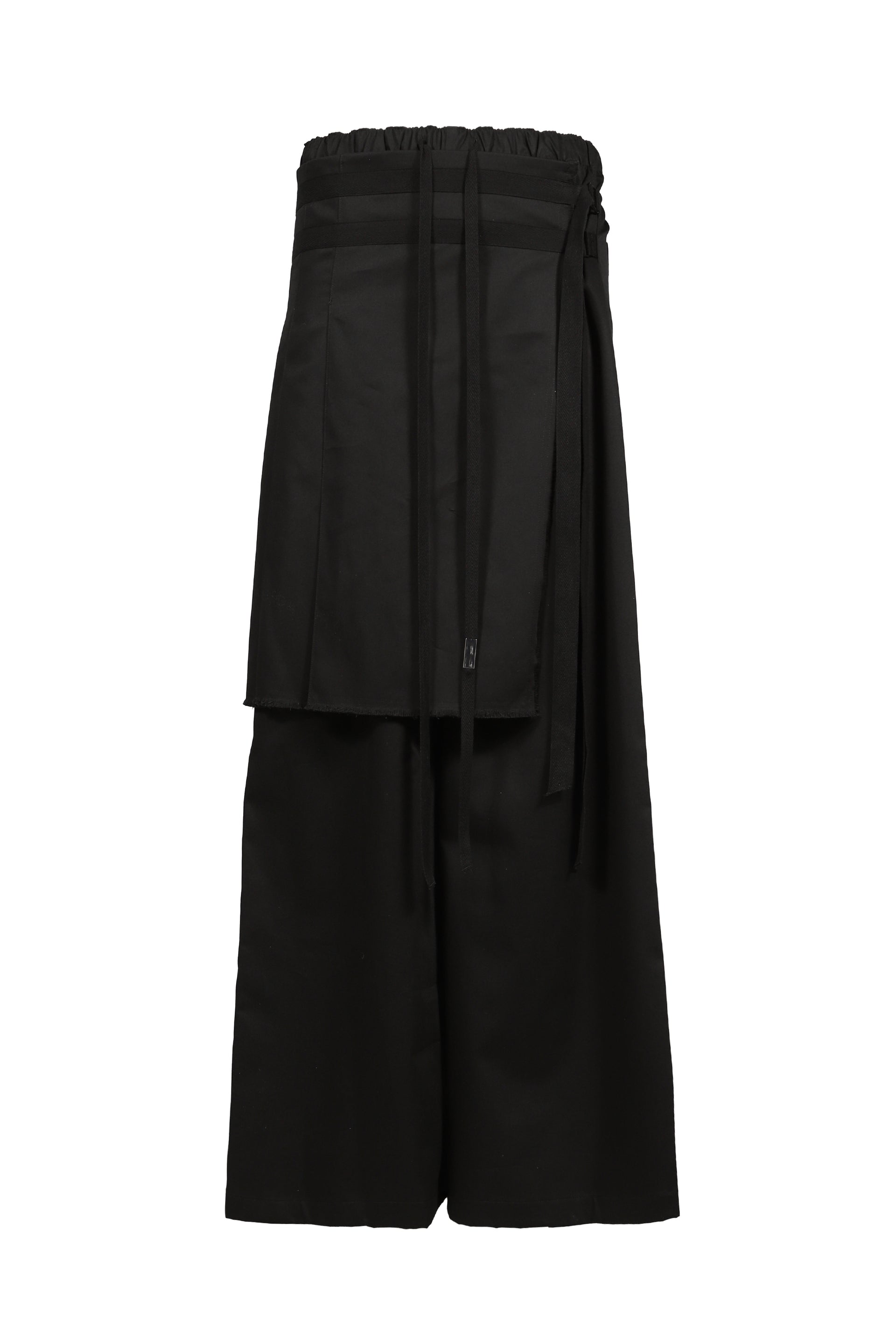 MARKE COMFORT LOUNGE PANTS WITH BELTED APRON / BLK