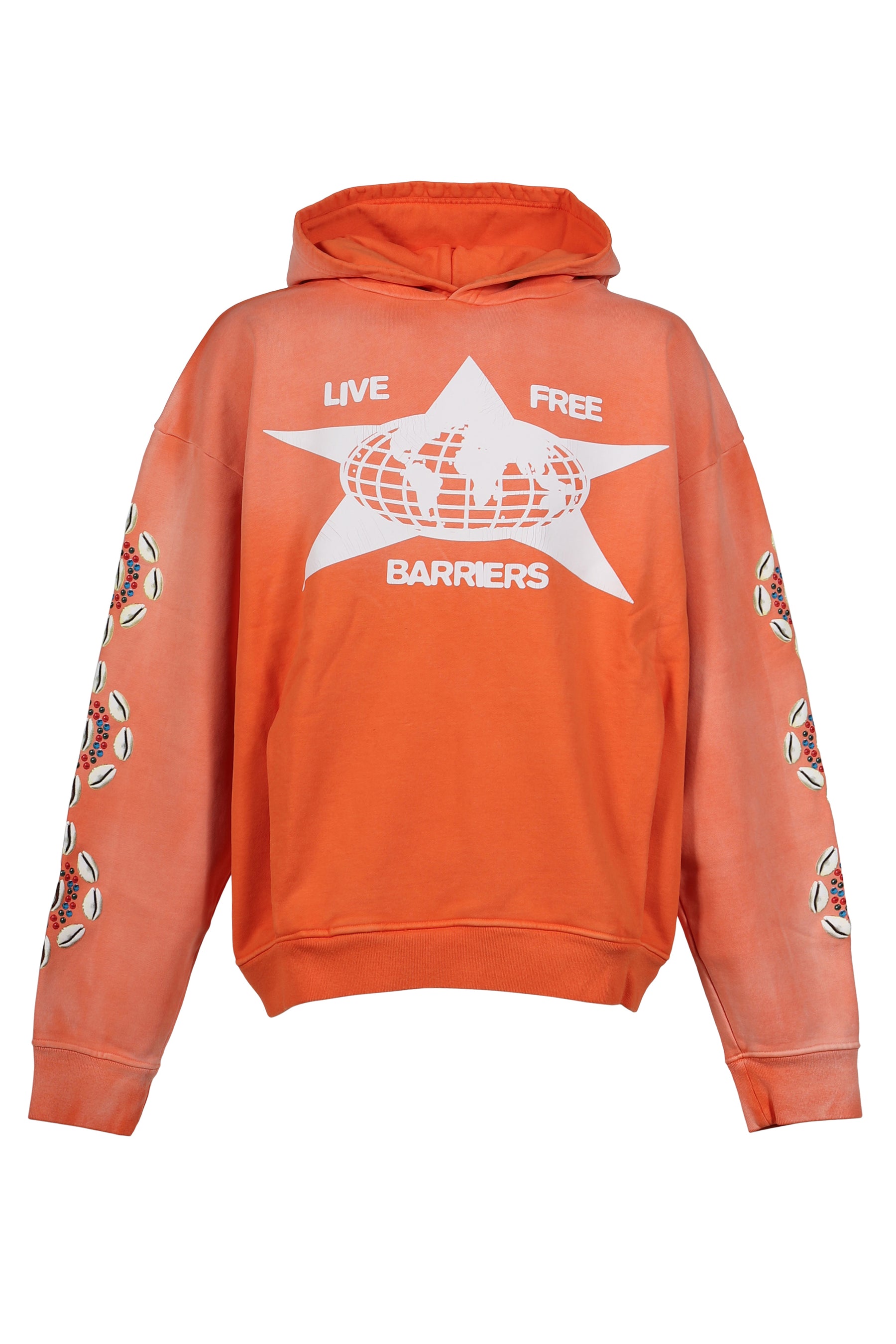 BARRIERS COWRIE SHELL HOODIE / ORG 