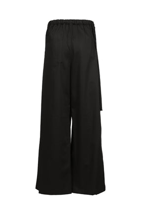 MARKE COMFORT LOUNGE PANTS WITH BELTED APRON / BLK