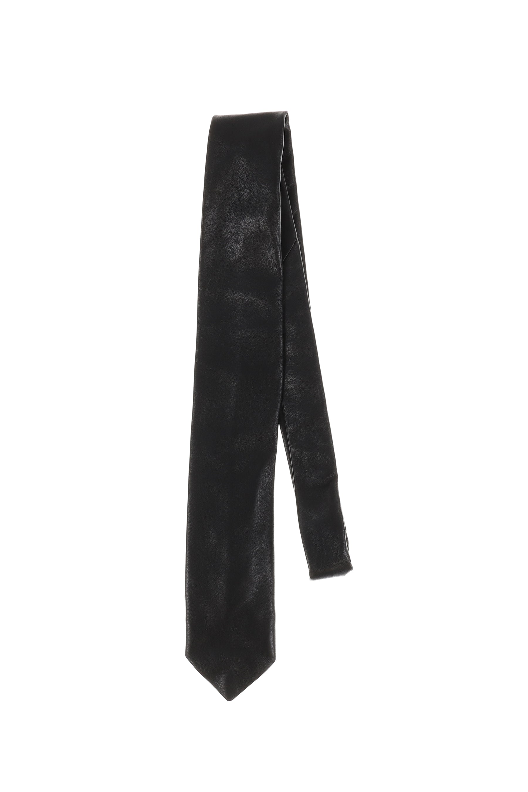 LEATHER CLASSIC TIE / BLK