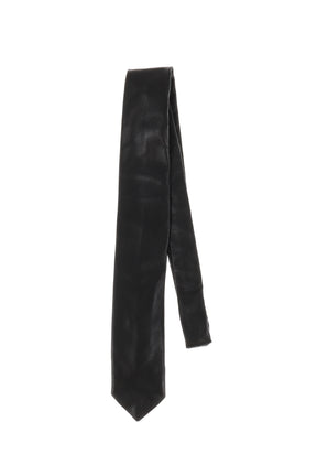 LEATHER CLASSIC TIE / BLK